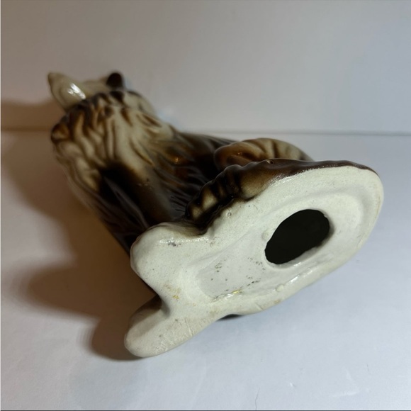 Vintage Brazil Sitting Collie Lassie MCS 1960s Statue Brown Tan - Picture 9 of 9